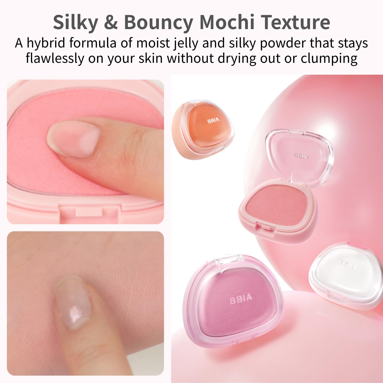 BBIA Chaltteok Blush – Soft Blurring Jelly-Like Powder Texture Lightweight & Buildable Korean Blush Natural Matte Finish Long-Lasting Smooth Pore-Blurring Cheek Color (05 CHESTNUT CHALTTEOK) - Image 4
