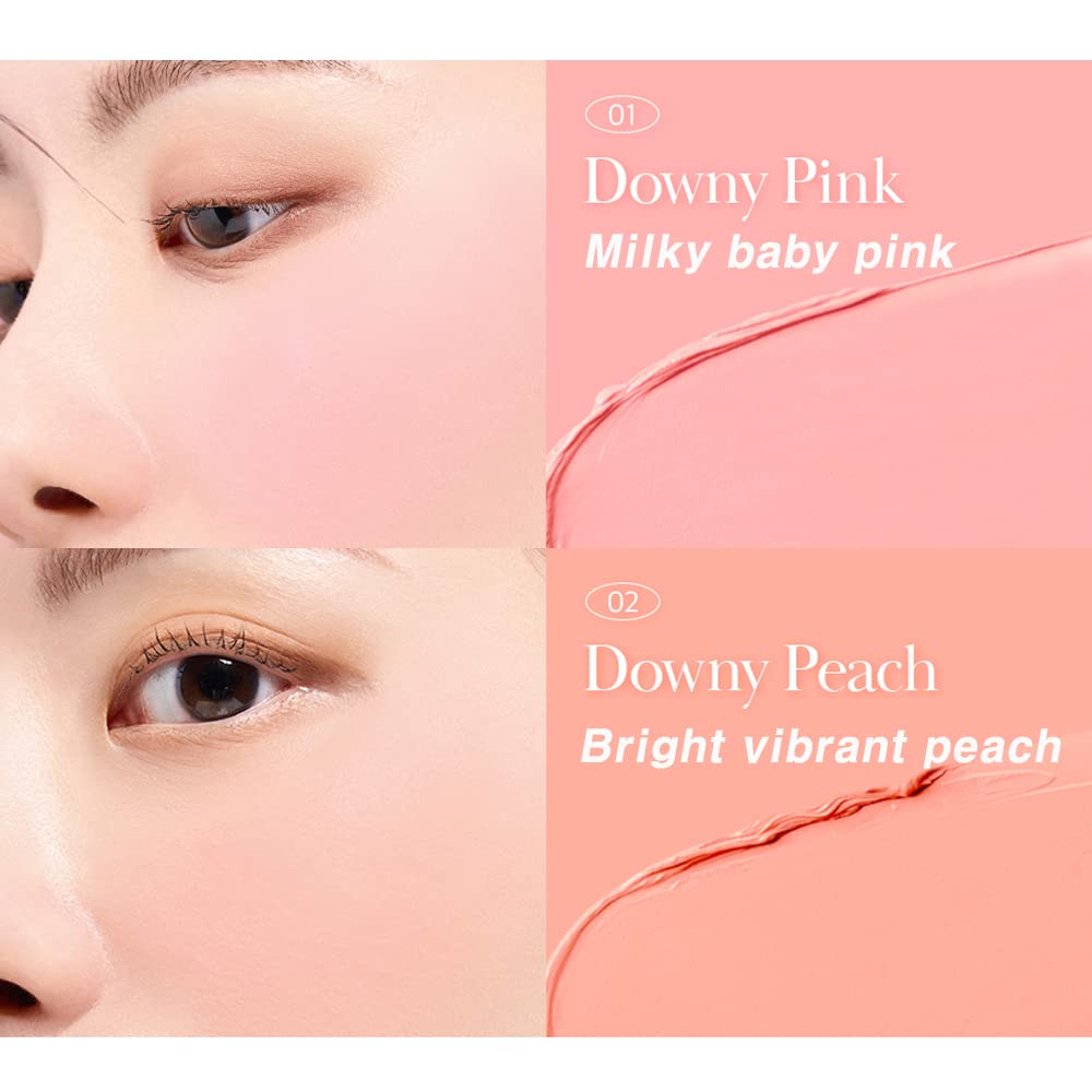 BBIA Ready To Wear Downy Cheek Cream Blush 5 Color (#01~05) BUNDLE SET - Blendable and Lightweight Cheek Makeup, Highly Pigmented with Long Wearing Formula - Image 4